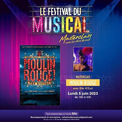 Elle N'Zuzi Moulin Rouge festival du musical