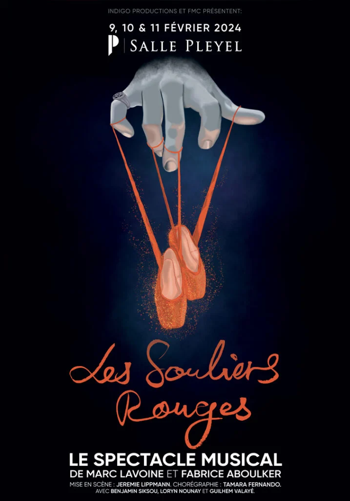 les souliers rouges affiche salle pleyel saison 23 24 comédie musicale