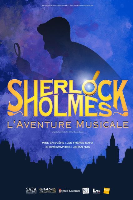 affiche sherlock holmes l'aventure musicale saison 23 24 spectacle comédie musicale