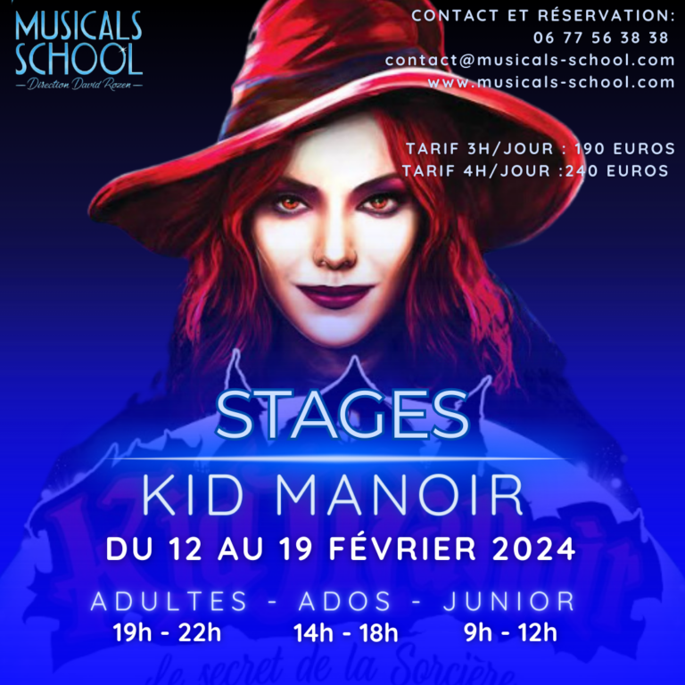 Stage Kid Manoir Musicals School David Rozen avril Double D Productions