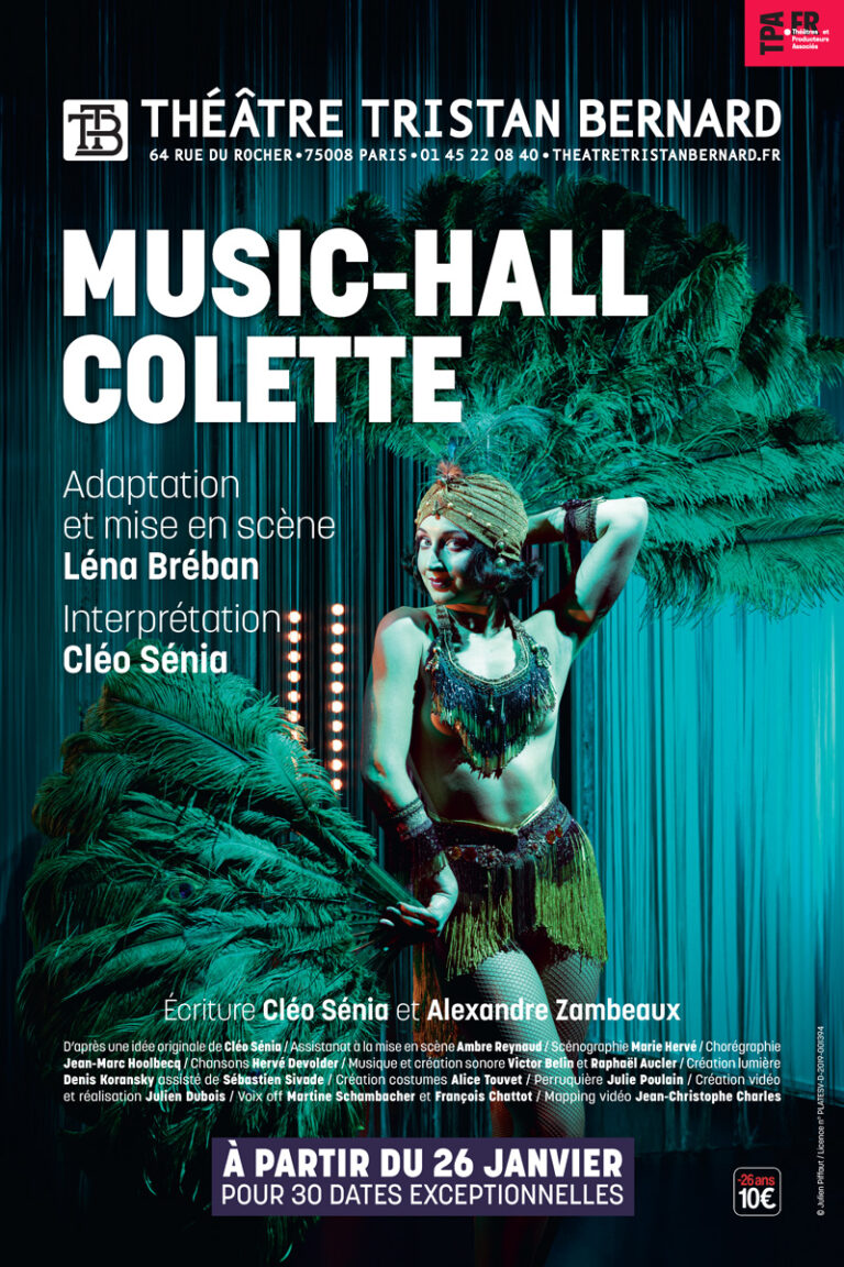 Music hall Colette Théâtre Tristan Bernard saison 2024 Cléo Sénia Hervé Devolder
